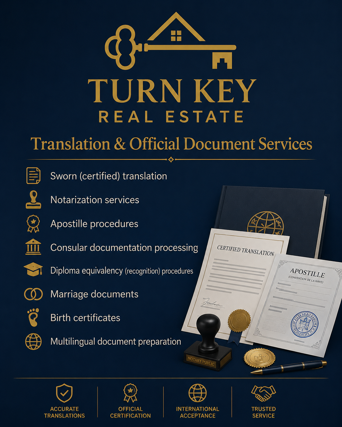 Translation & Official Document Services