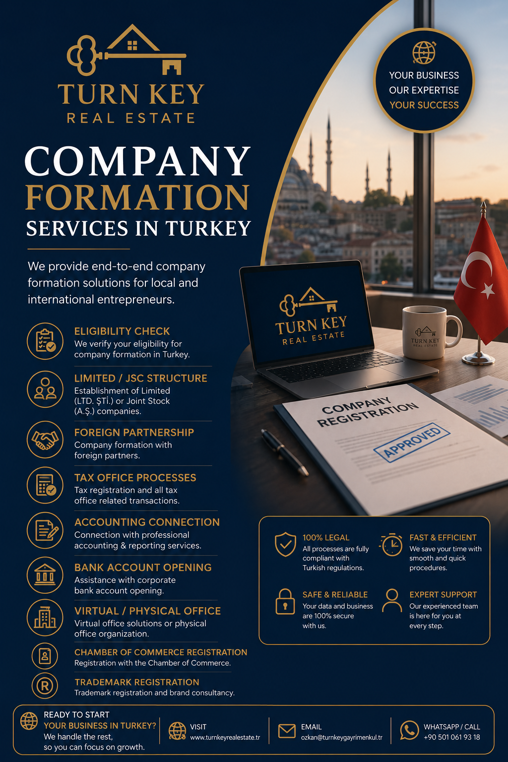 COMPANY FORMATION SERVICES IN TURKEY